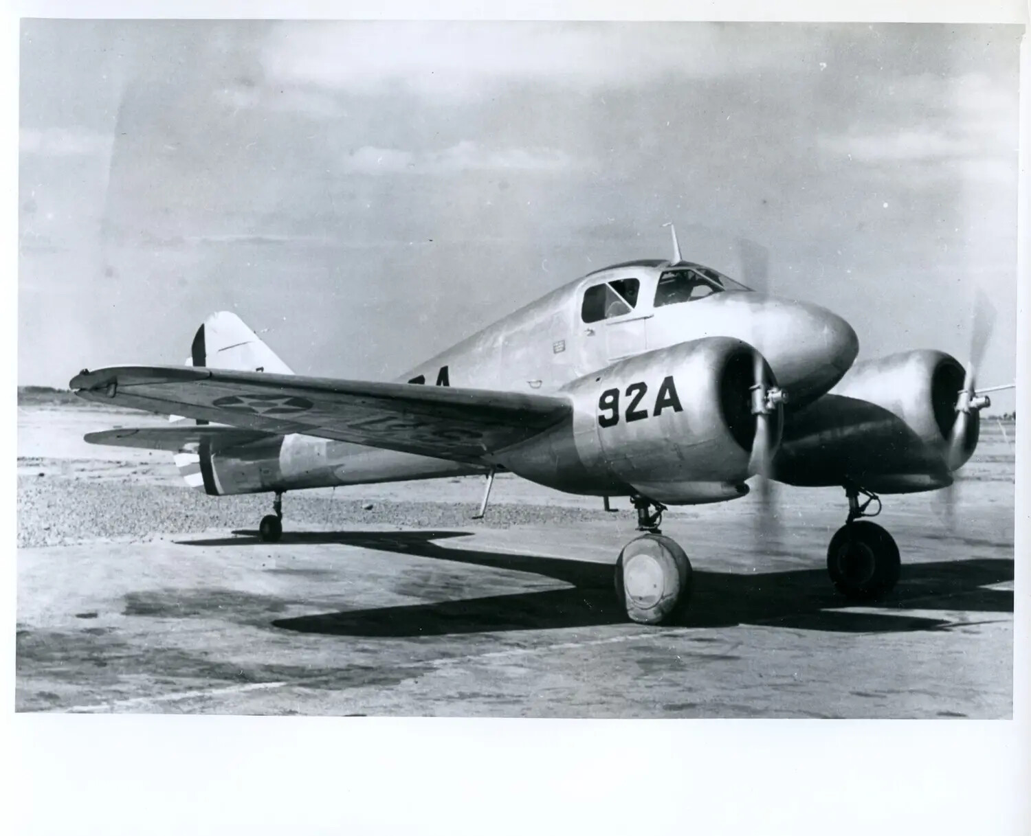 Cessna AT-17/UC-78 'Bobcat' Twin-Engine Trainer, Tail Number 92A — U.S. Army Air Corps