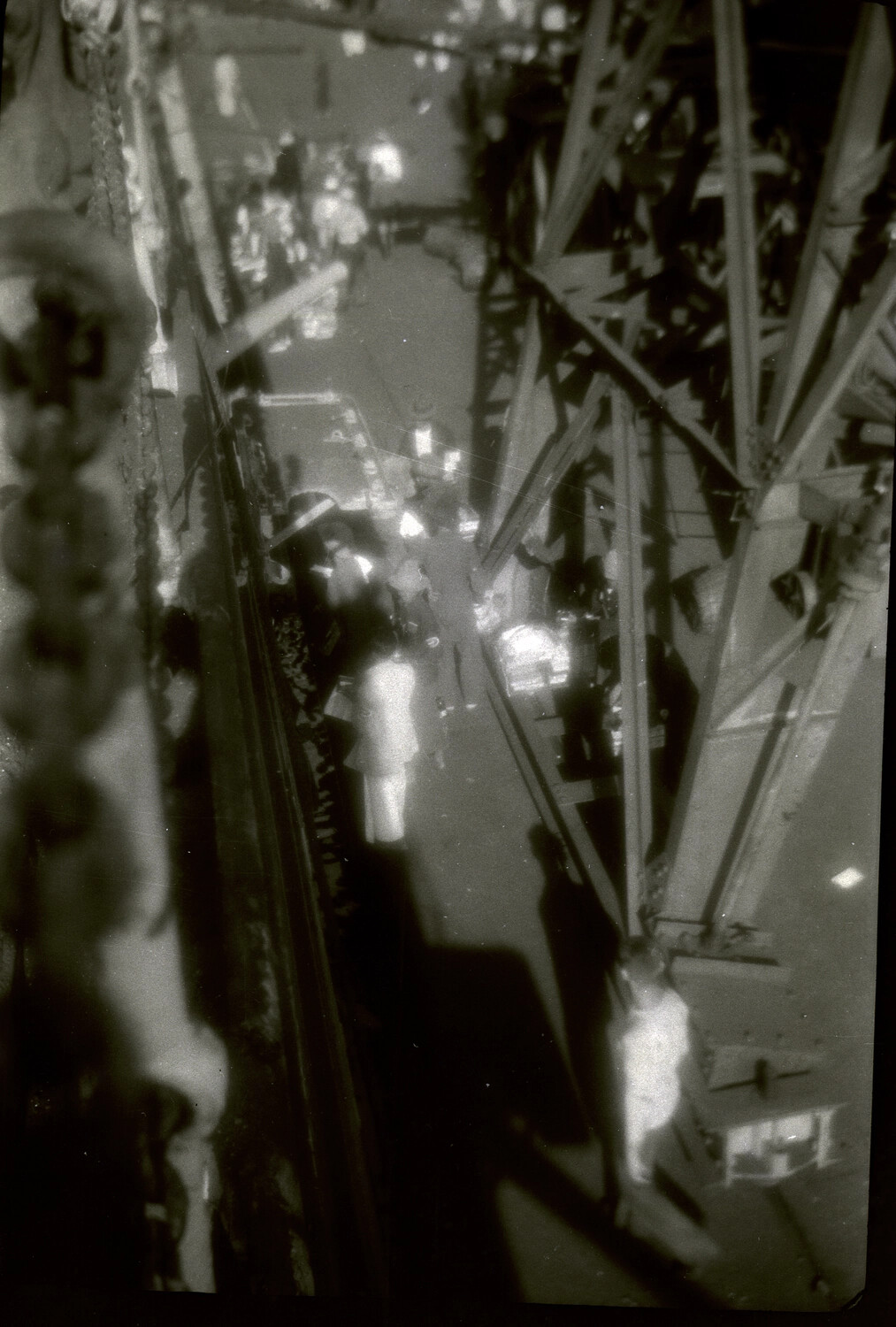 Elevated View of Deck Rigging and Sailor Aboard US Navy Vessel, China Station, 1930s