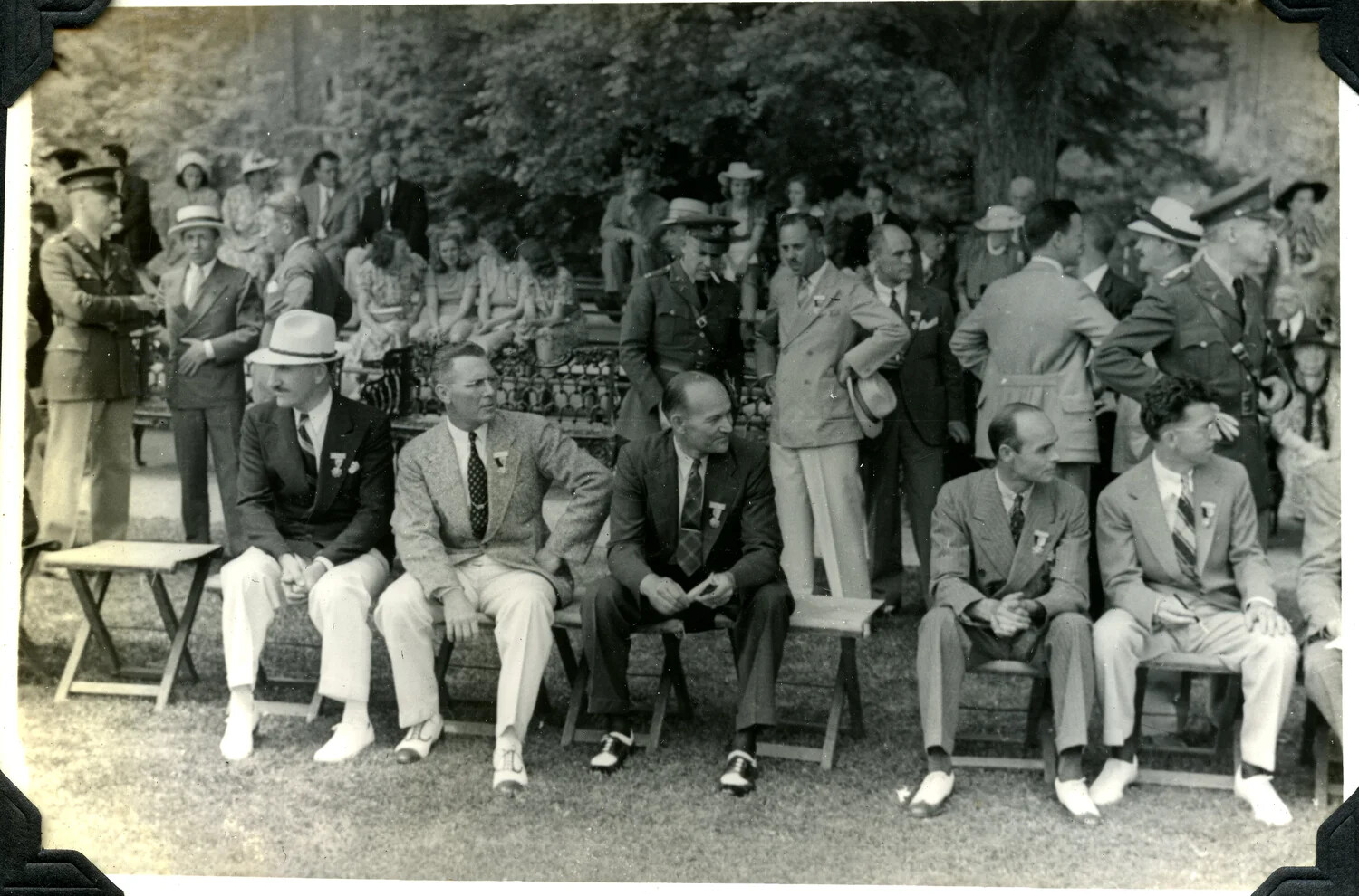 Outdoor Ceremony or Reunion with Decorated Attendees