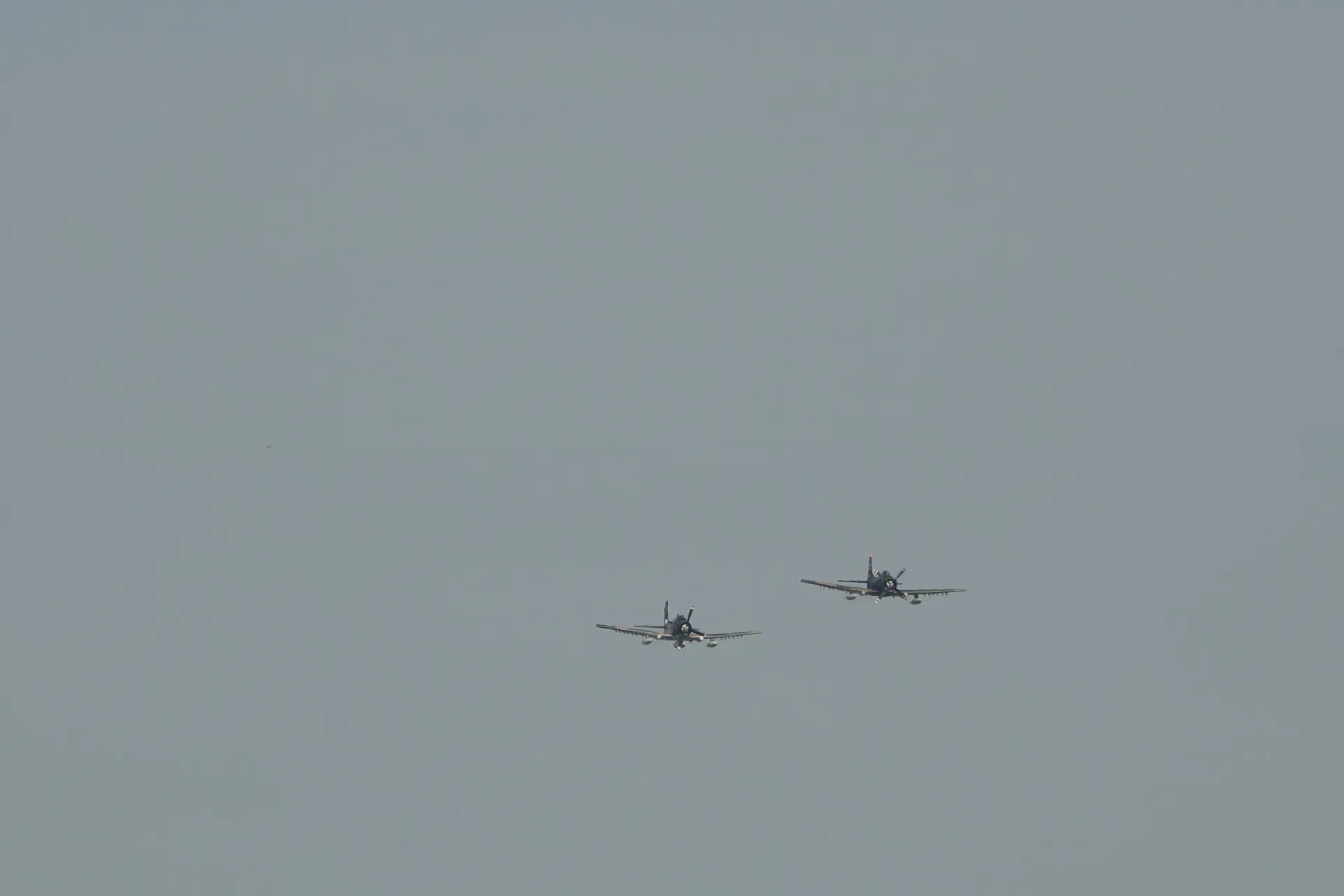 Two A-1 Skyraiders in Formation Flight, 3-4 May 2019 Air Show Event