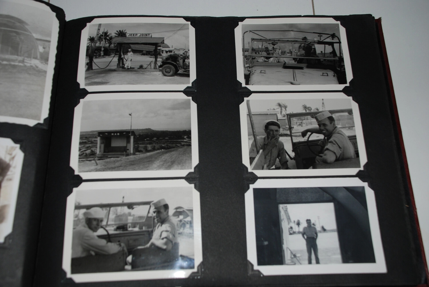 Photo Album Page, U.S. Navy Personnel at NAS Agana, Guam — VR-6 Squadron Collection