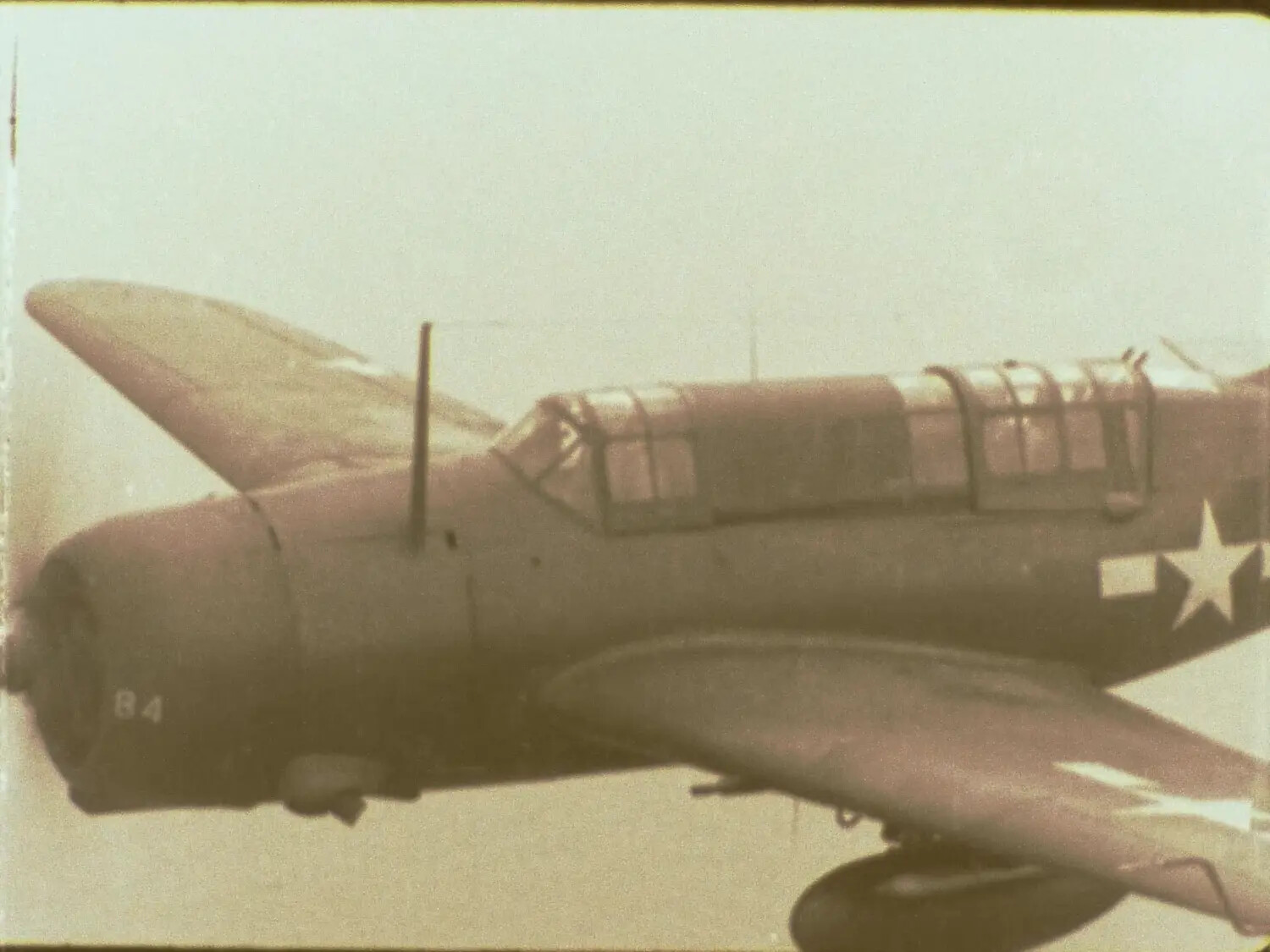 U.S. Navy Carrier Aircraft in Flight, High-Resolution Still Frame - Francis R. Ferry Film Collection (Yamato-Related Material)