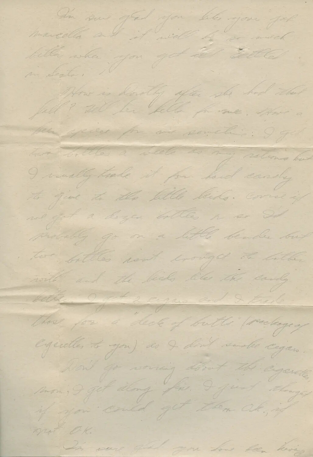 Handwritten WWII Letter, 1944 -- Margaroli B-24 Belly Gunner Correspondence Collection