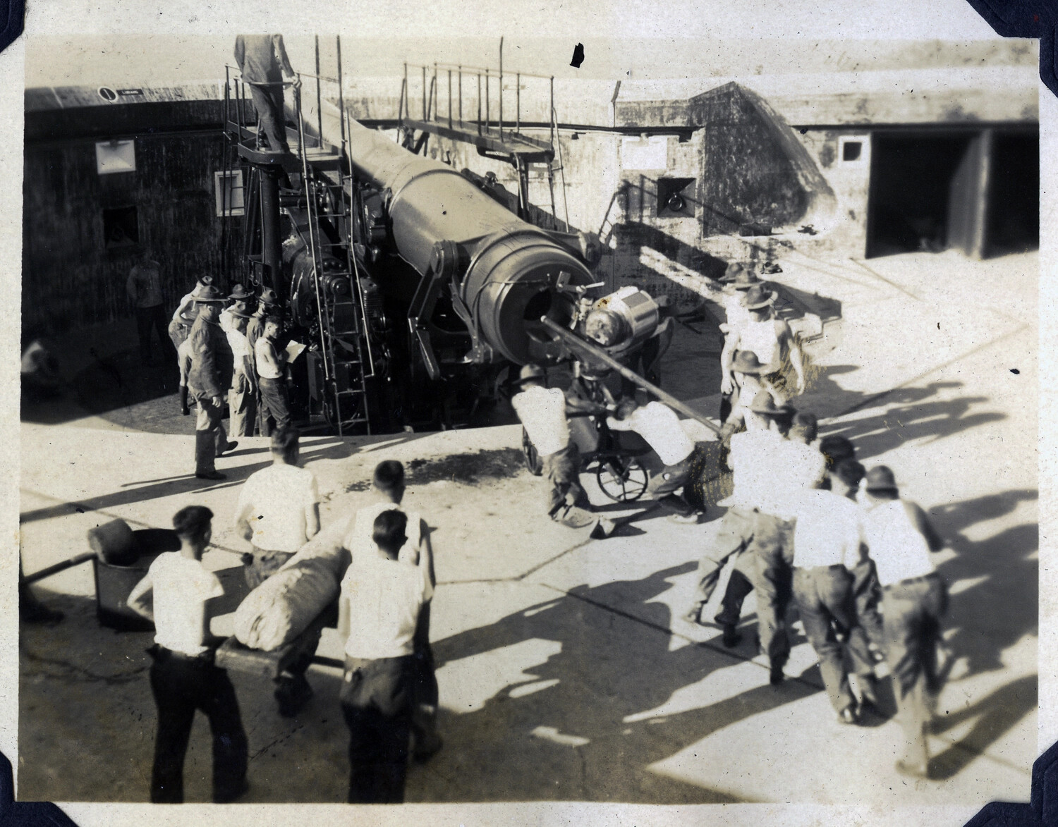 Seacoast Artillery Crew Loading a Heavy Gun, Manila Bay Harbor Defenses