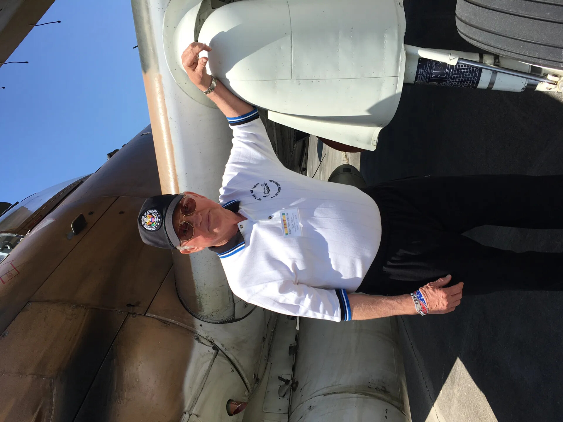 Veteran A-1 Pilot Roger Youngblood at Aircraft Display, 'Tailwind Day Redux' Reunion Event