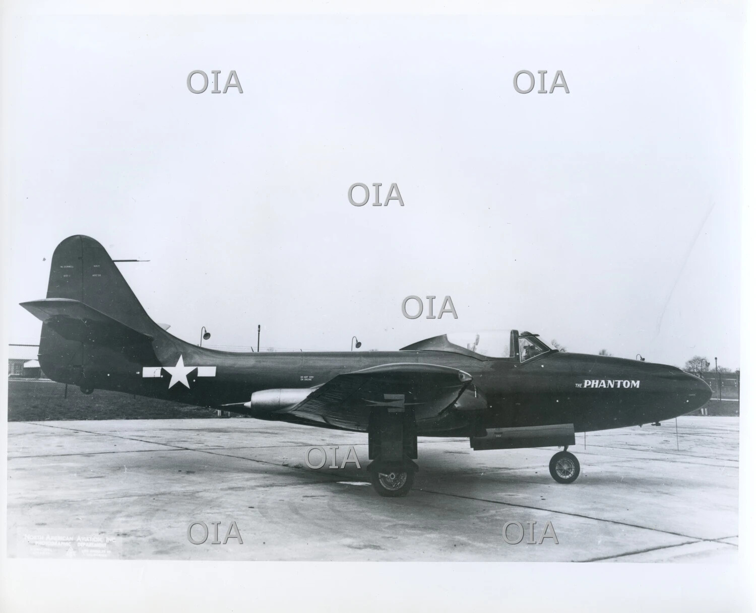 McDonnell FD-1/FH-1 Phantom 'THE PHANTOM' (BuNo 48236), U.S. Navy, on Ramp