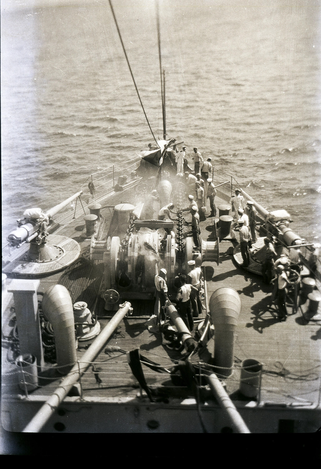 Forecastle View, US Navy Vessel, China Station, 1930s (Pre-WWII)
