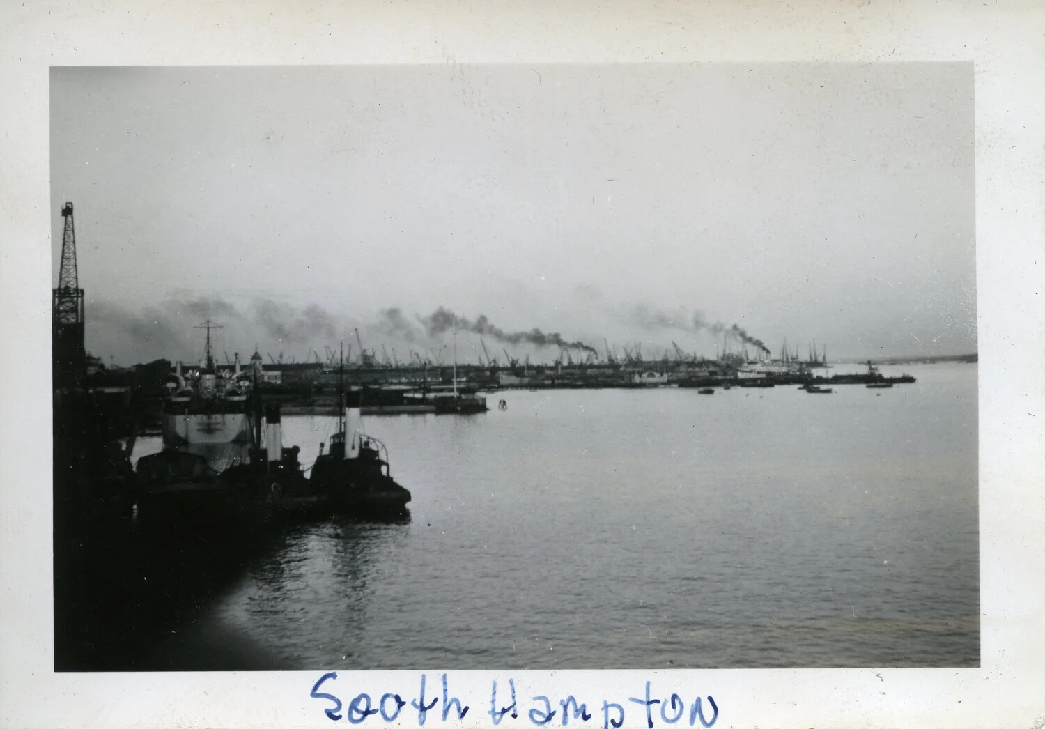 Harbor View at Southampton, England, WWII Era