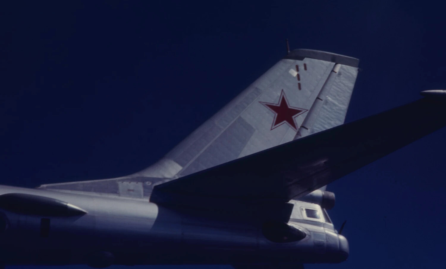Soviet Long-Range Aviation Aircraft Intercepted by U.S. Navy Fighter, Vietnam War Era