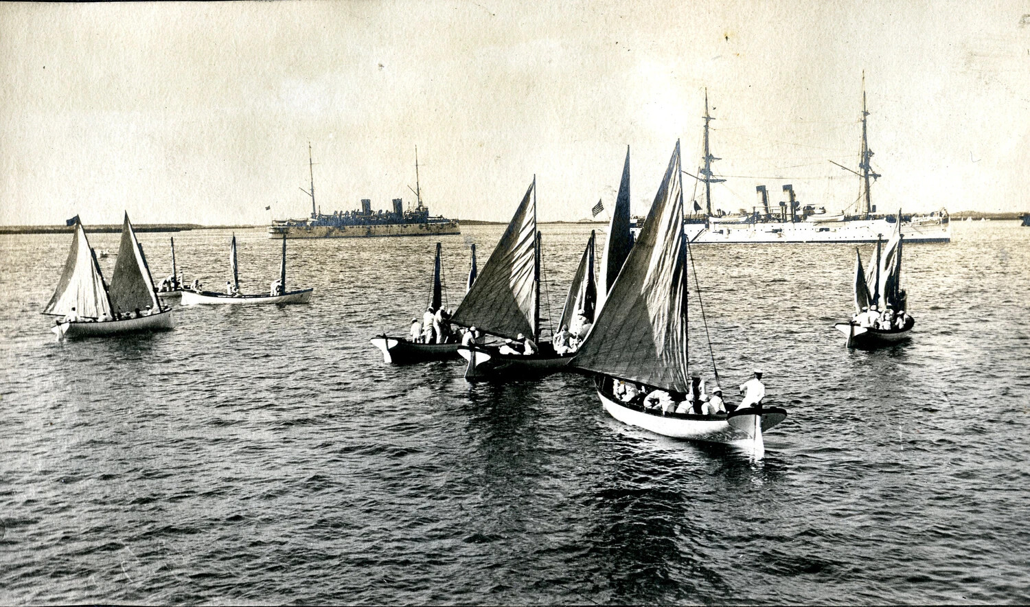 Sailing Whaleboats in Guantanamo Bay, Cuba, 1905 (Detail)