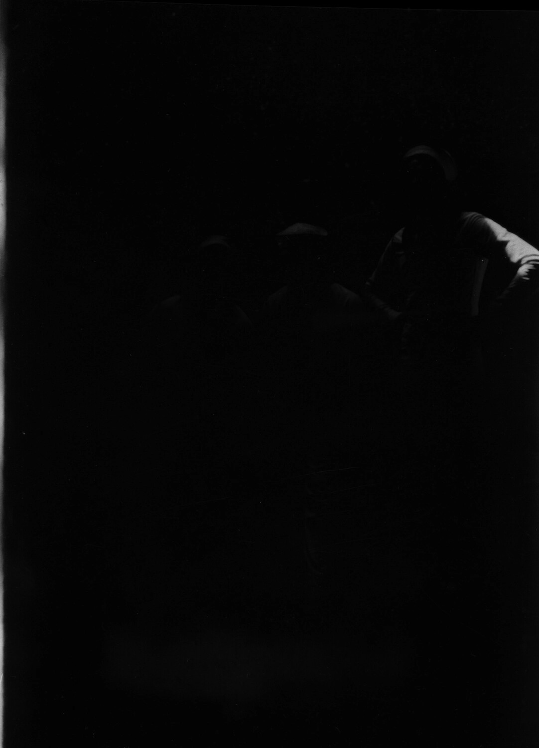 Severely Underexposed Group Photograph, US Navy China/Pacific Station, Pre-WWII