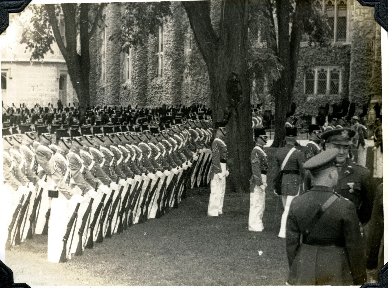 Formal Military Parade Review at British Academy, Jervey Signal Corps Album