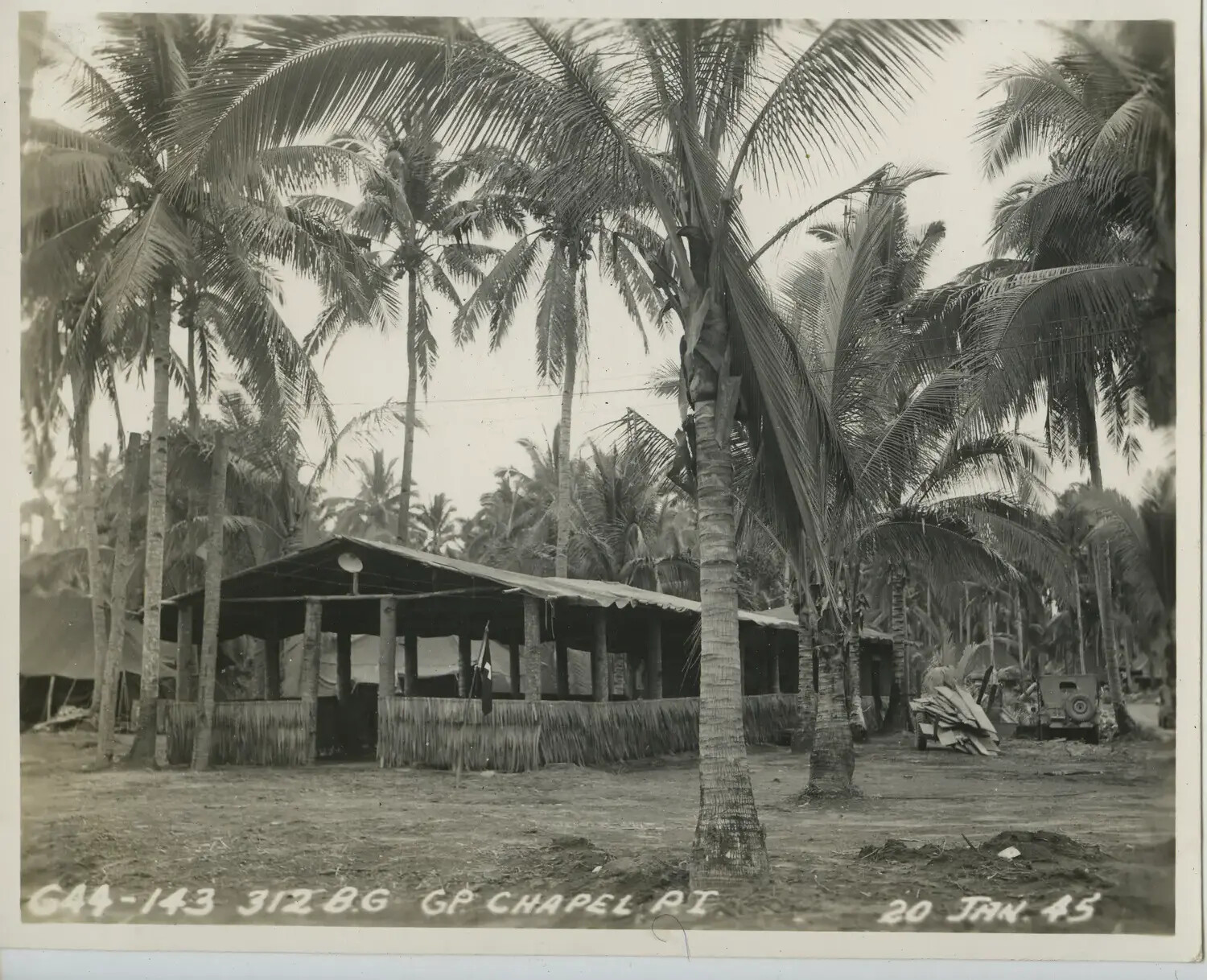 312th Bombardment Group Chapel, Philippine Islands, 20 January 1945