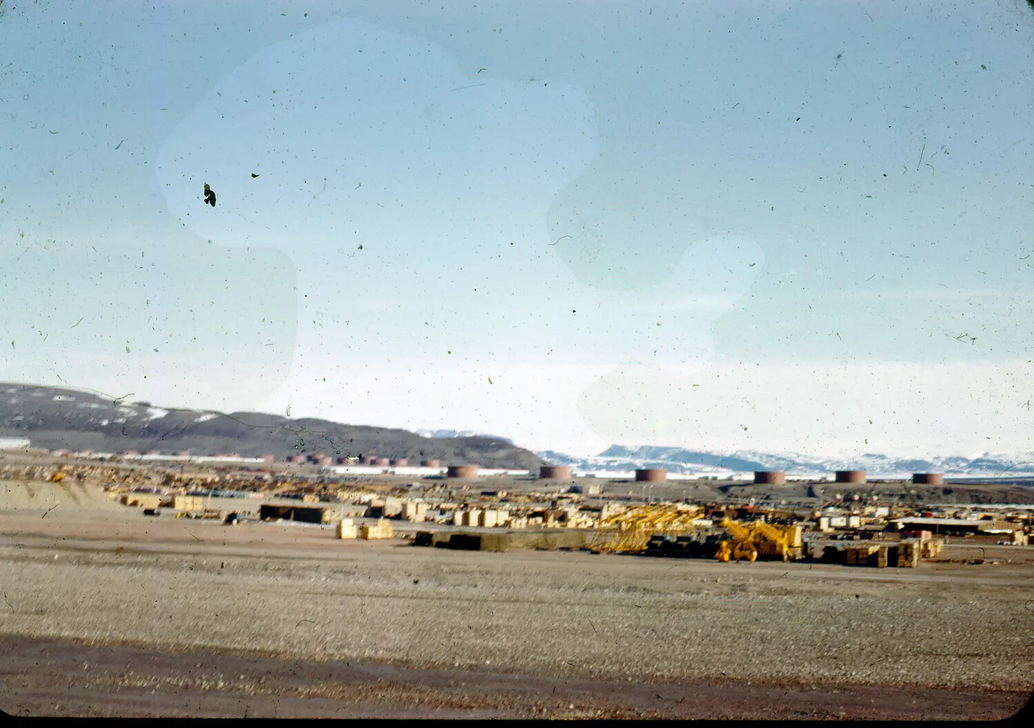 Construction and Storage Yard at Thule Air Base, Greenland, Early 1950s