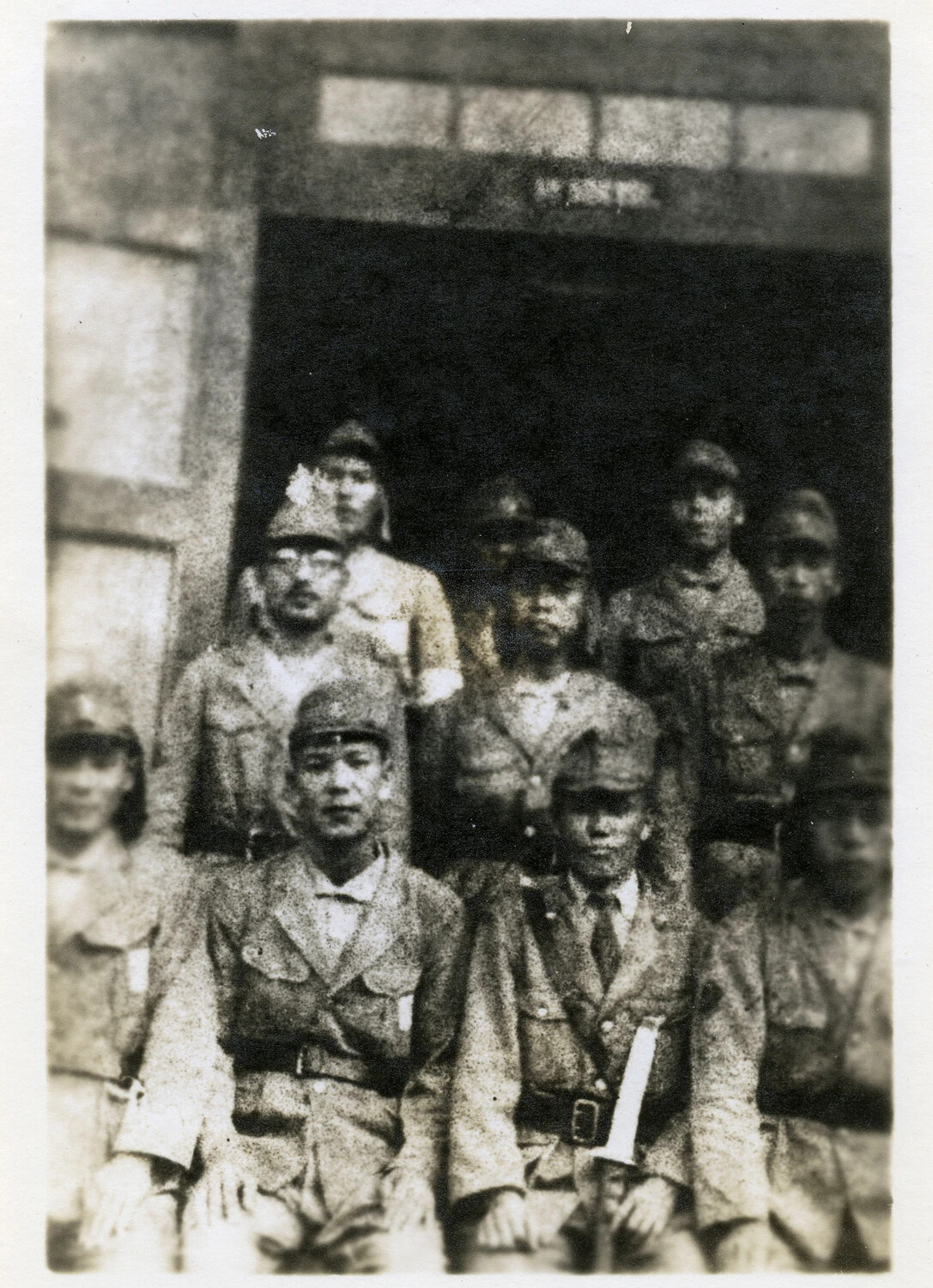 Group Portrait of Imperial Japanese Army Personnel, Pacific Theater, World War II