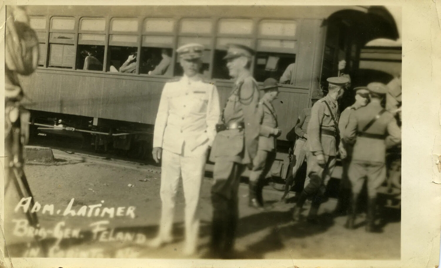 Rear Admiral Julian L. Latimer and Brigadier General Logan Feland at Corinto, Nicaragua
