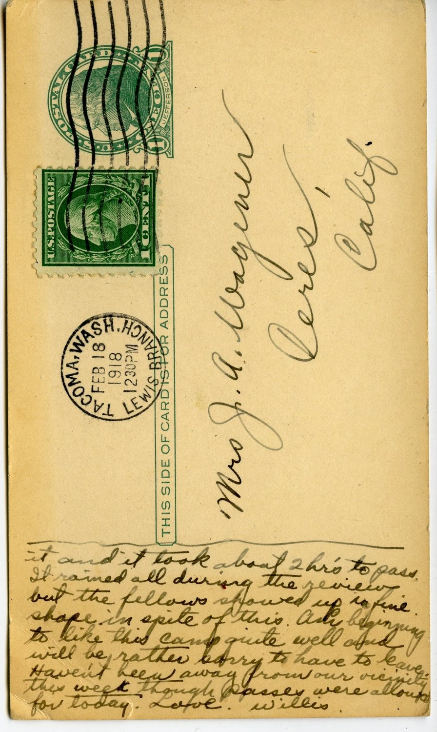 POST CARD 1918 02 18