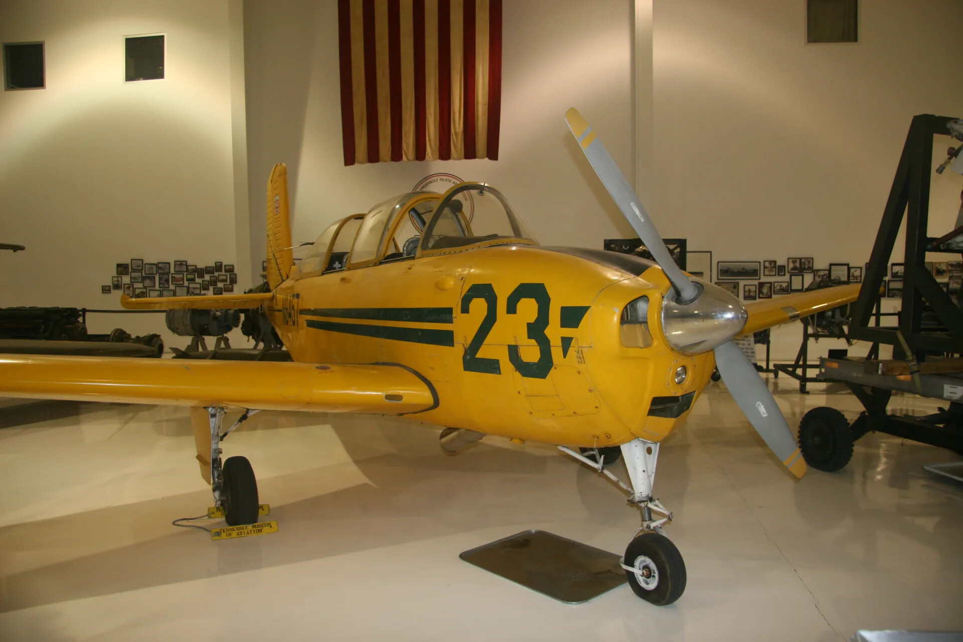 WWII-Era Primary Trainer Aircraft on Display, Tennessee Museum of Aviation