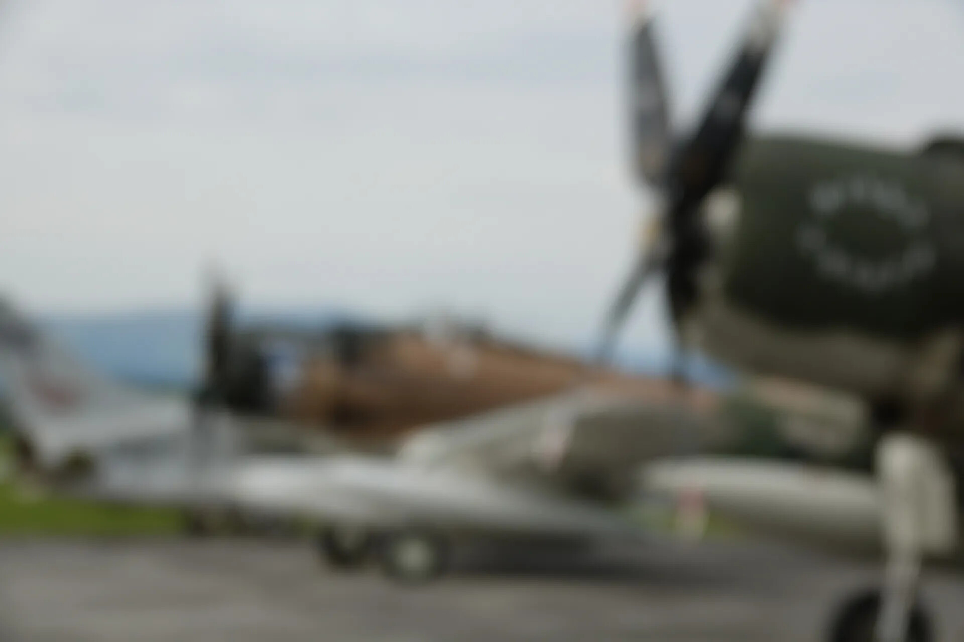 Out-of-Focus Warbird Ramp Photo, May 2019 Event