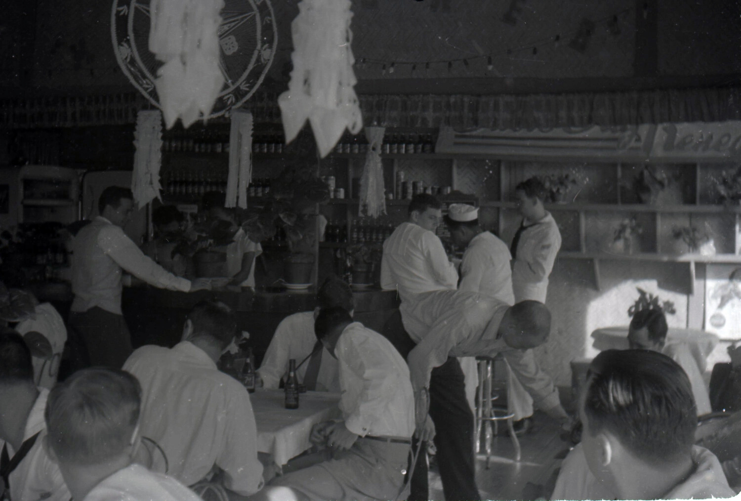 U.S. Navy Sailors at a Bar, Philippines