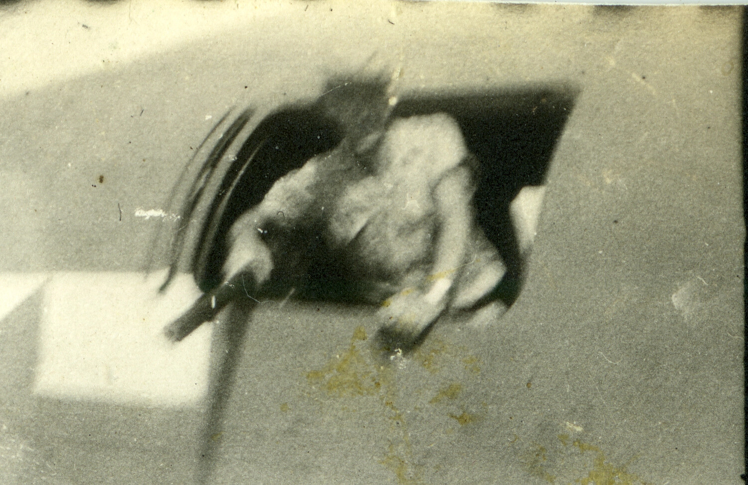 Blurred and Damaged Photographic Fragment, Subject Unidentified (Okinawa Surrender Collection)