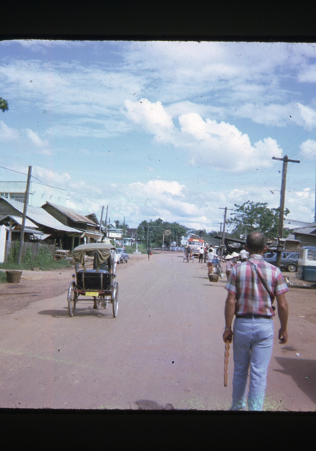 Street Scene in a South Vietnamese Town, Vietnam War Era