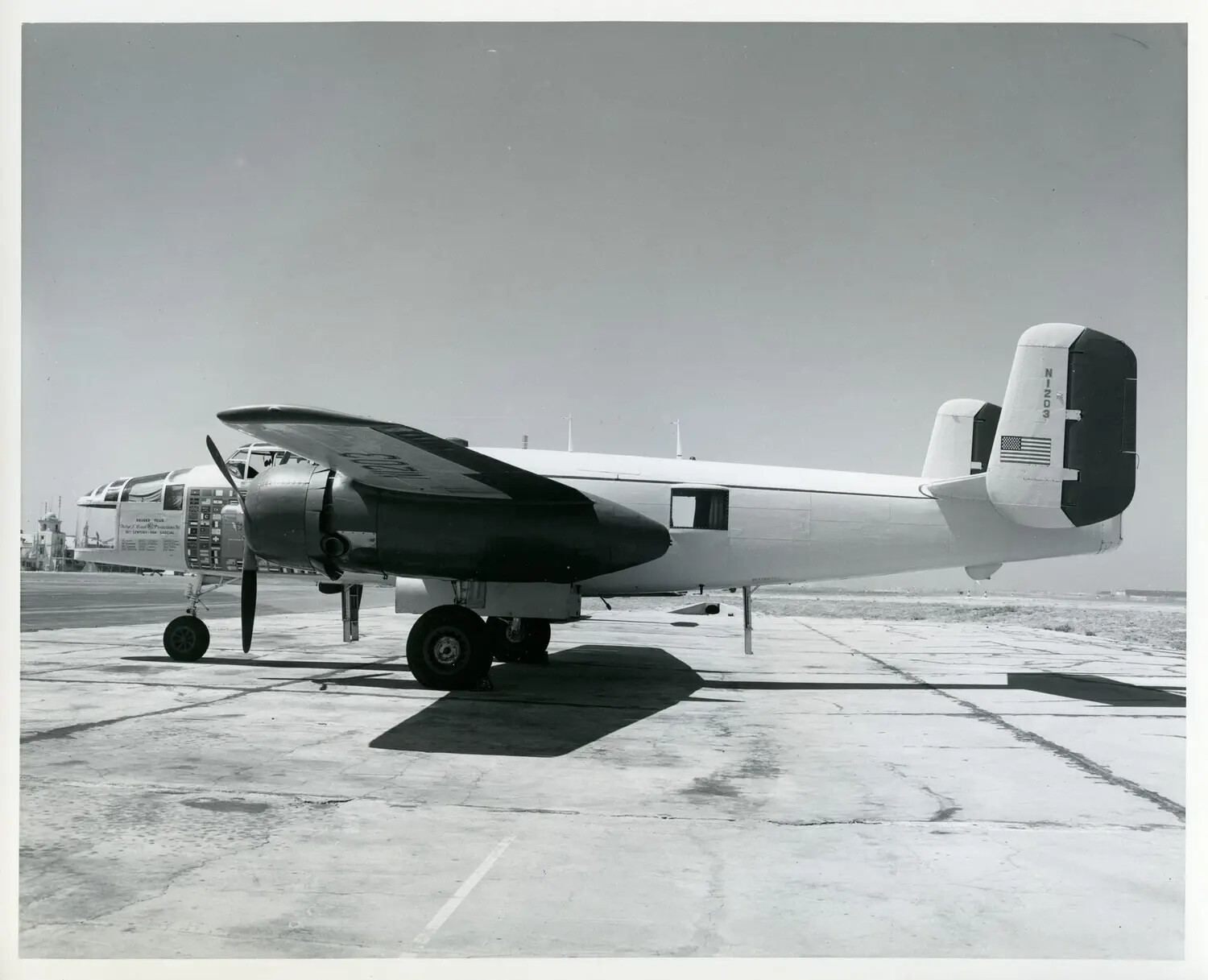 Surplus North American B-25 Mitchell Converted for Civilian Promotional Tour Use, Registration N1203