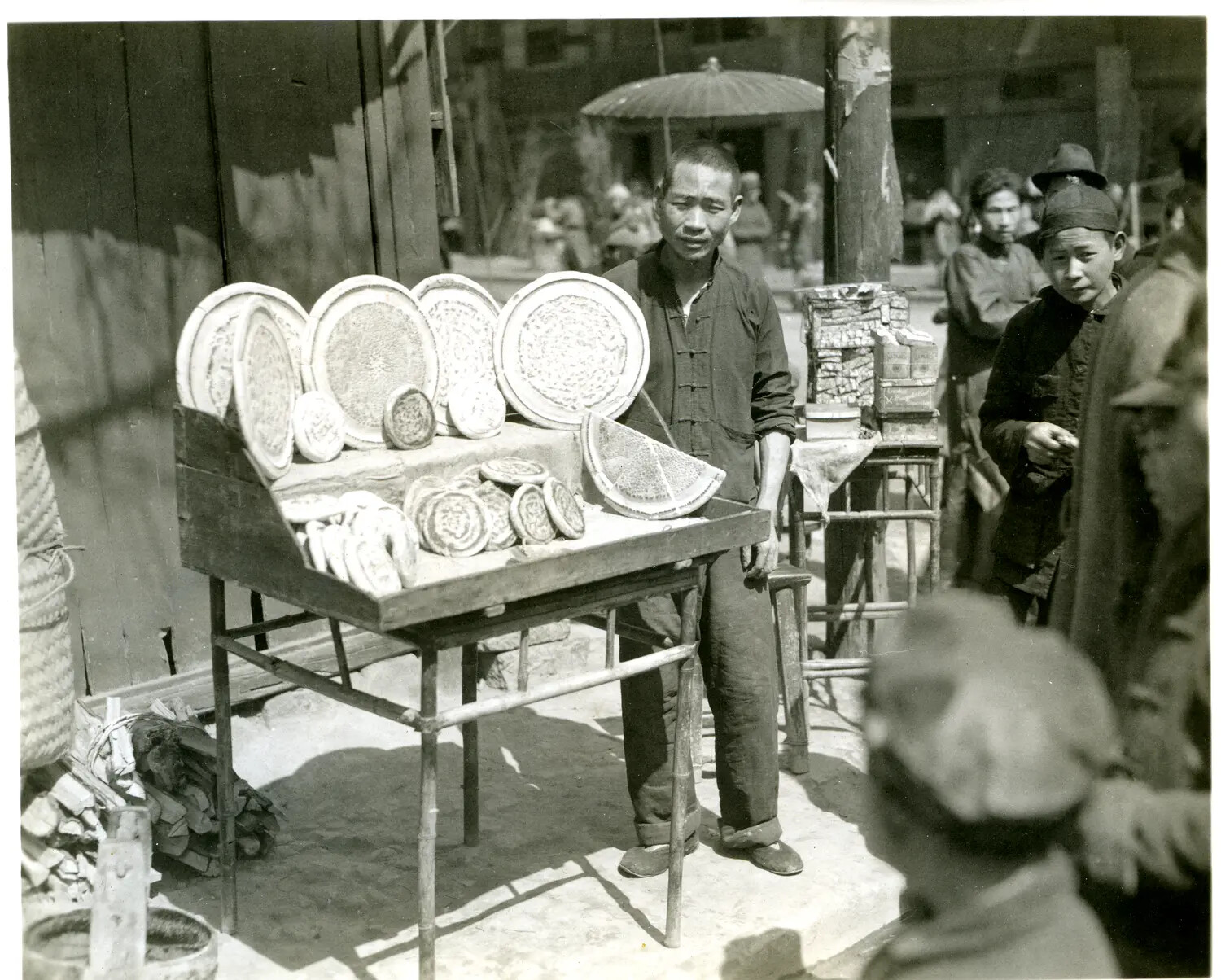 Street Vendor Selling Flatbread, China-Burma-India Theater, WWII