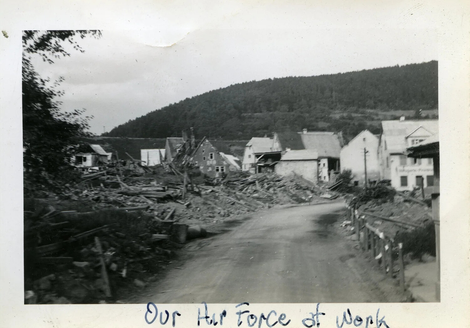 Bomb-Damaged German Village, 44th Infantry Division Collection, WWII