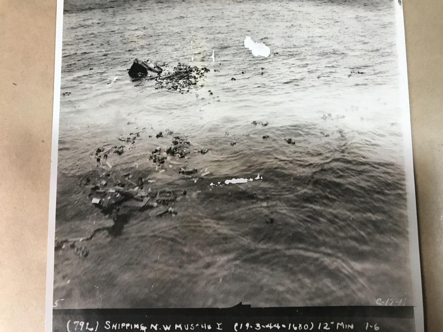 Wreckage Field, Shipping N.W. Muschu Island, 19 March 1944