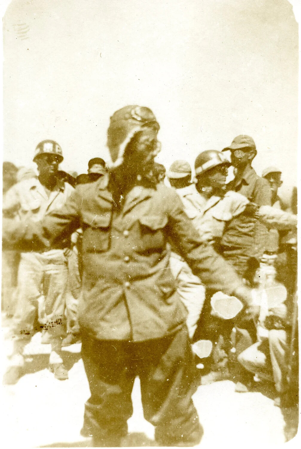 Japanese Surrender Envoy Delegation at Ie Shima, August 1945 - 345th Bomb Group Collection