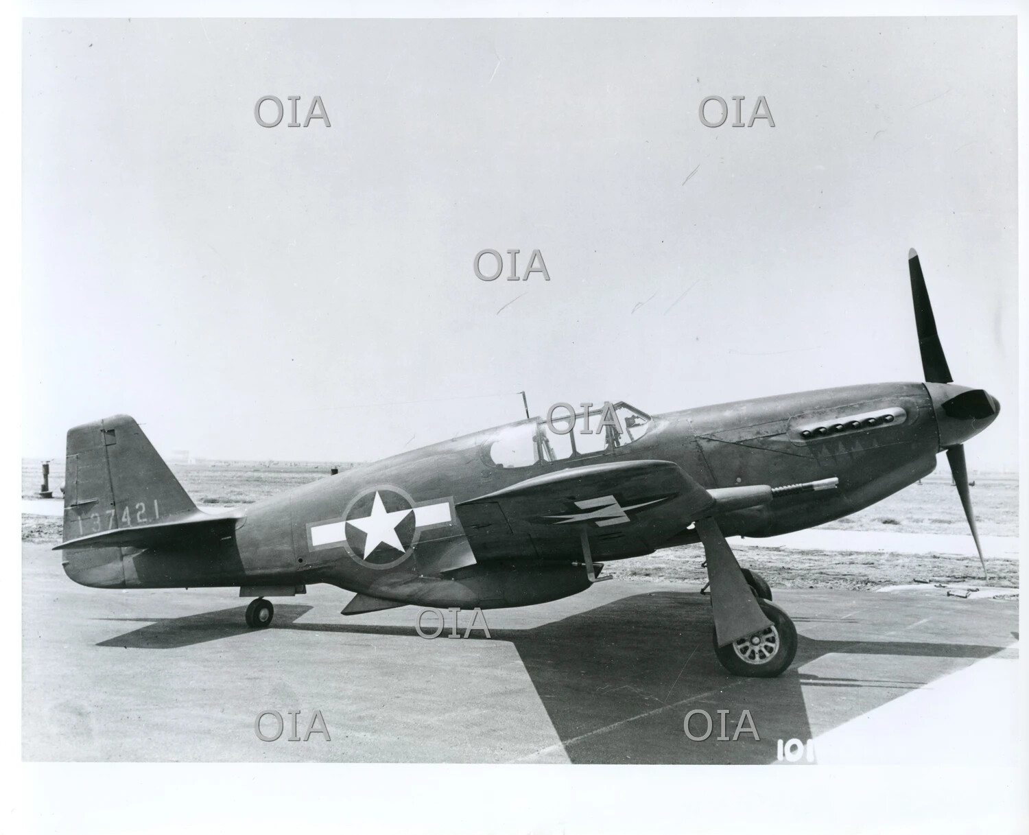 Early-Production North American P-51/A-36 Mustang, Razorback Canopy, Serial 137421