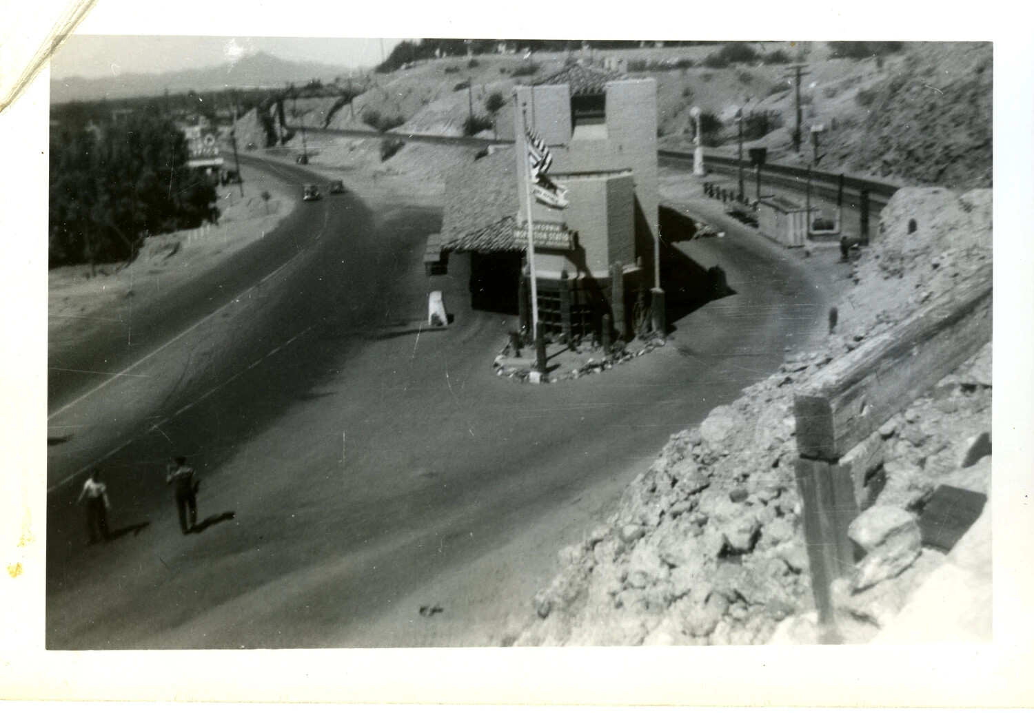 California State Line Agricultural Inspection Station Near Yuma, Arizona-California Border