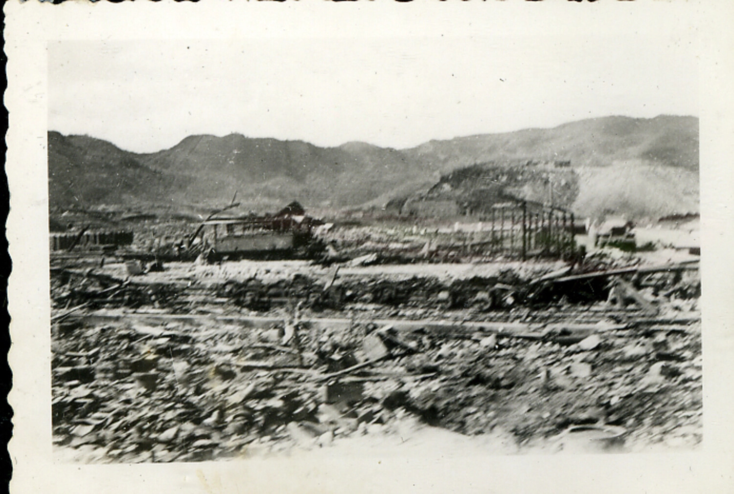 Panoramic View of Atomic Bomb Devastation, Hiroshima, Japan, Post-WWII (1945-46)