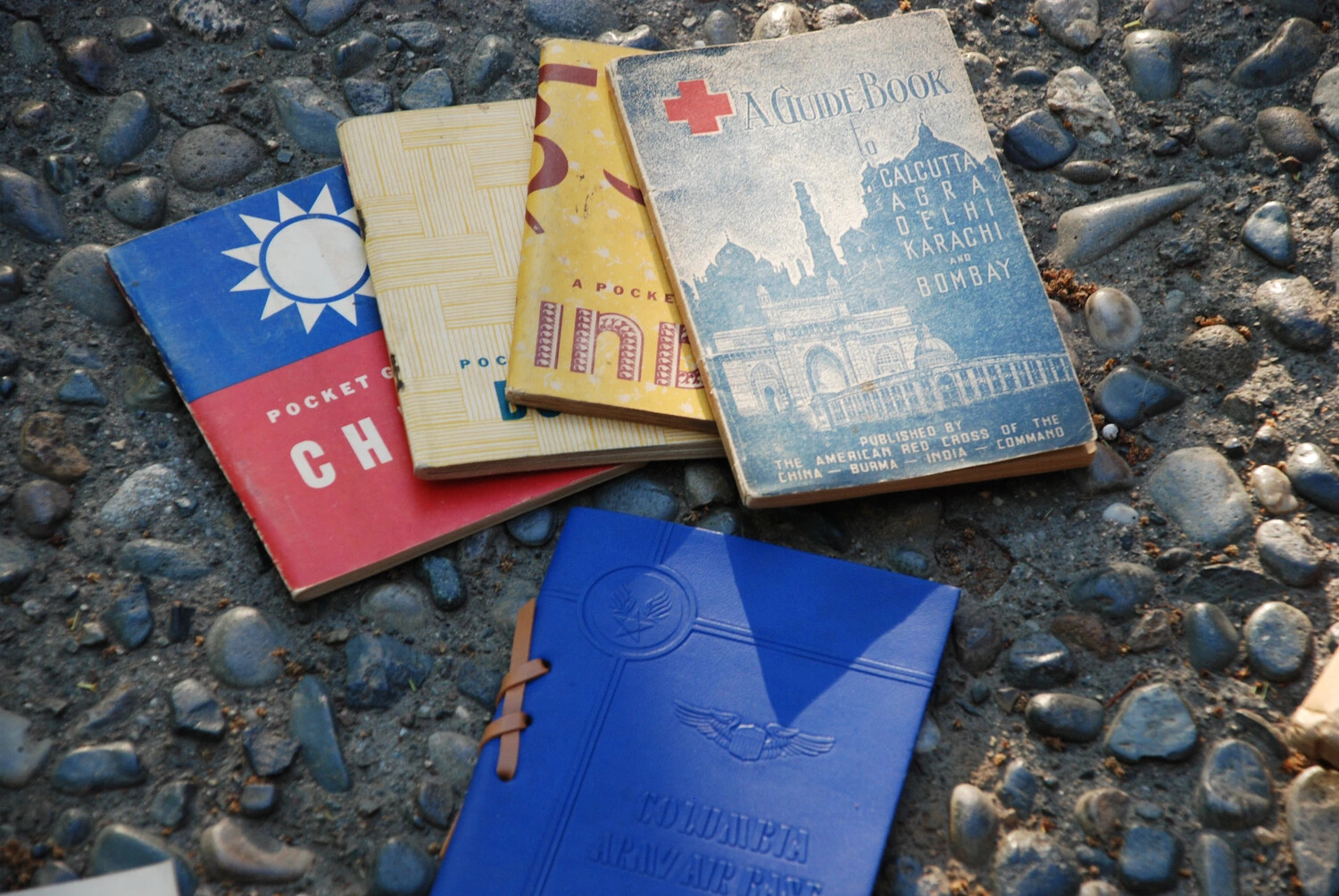 WWII China-Burma-India Theater Pocket Guides and Columbia Army Air Base Album - Kotec Collection