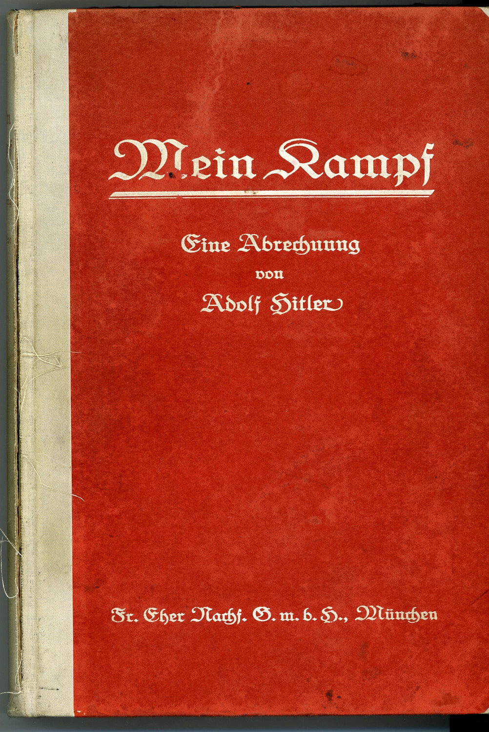 Photograph of Original German Edition of 'Mein Kampf,' Nuremberg Trial Negatives Collection