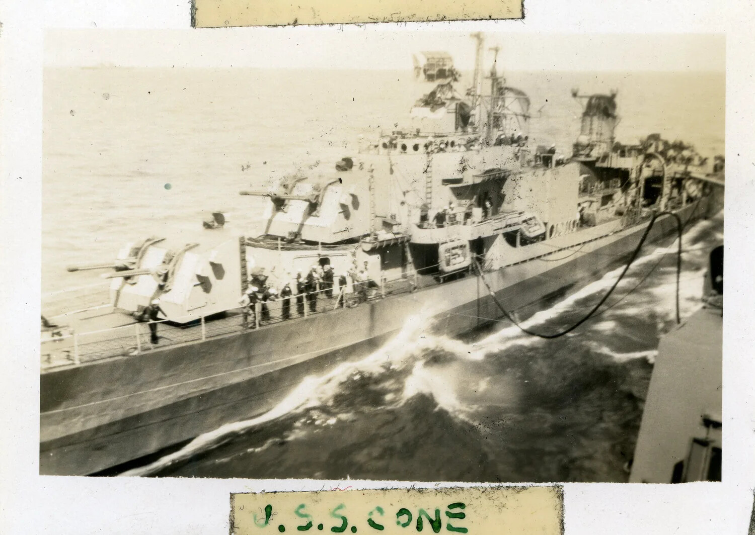 USS Cone Alongside During Underway Replenishment, USS Franklin D. Roosevelt (CVB-42) Album