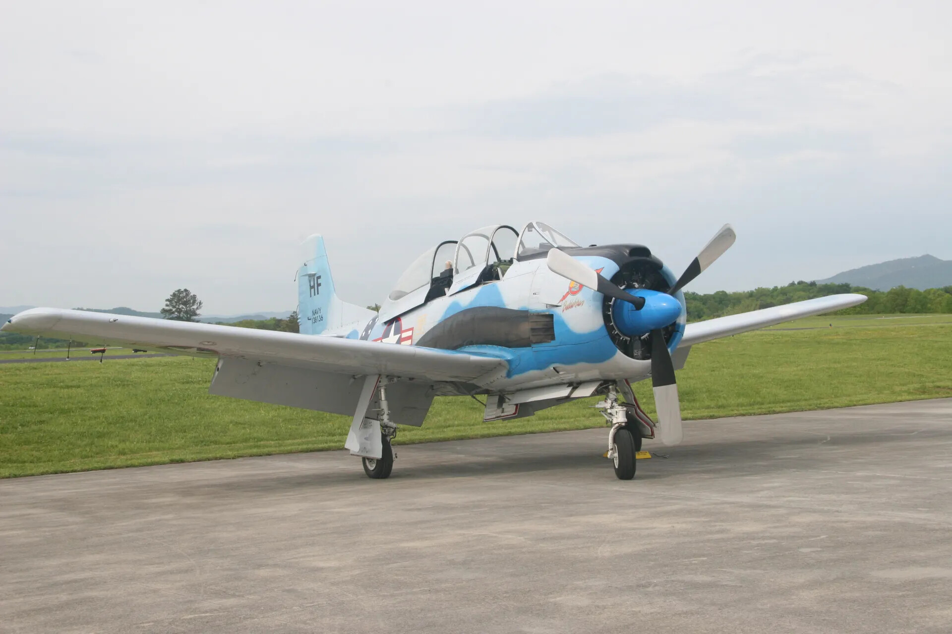 North American T-28 Trojan Trainer Aircraft, "Buckeye Chuck," U.S. Navy Bureau Number 138136, Static Display