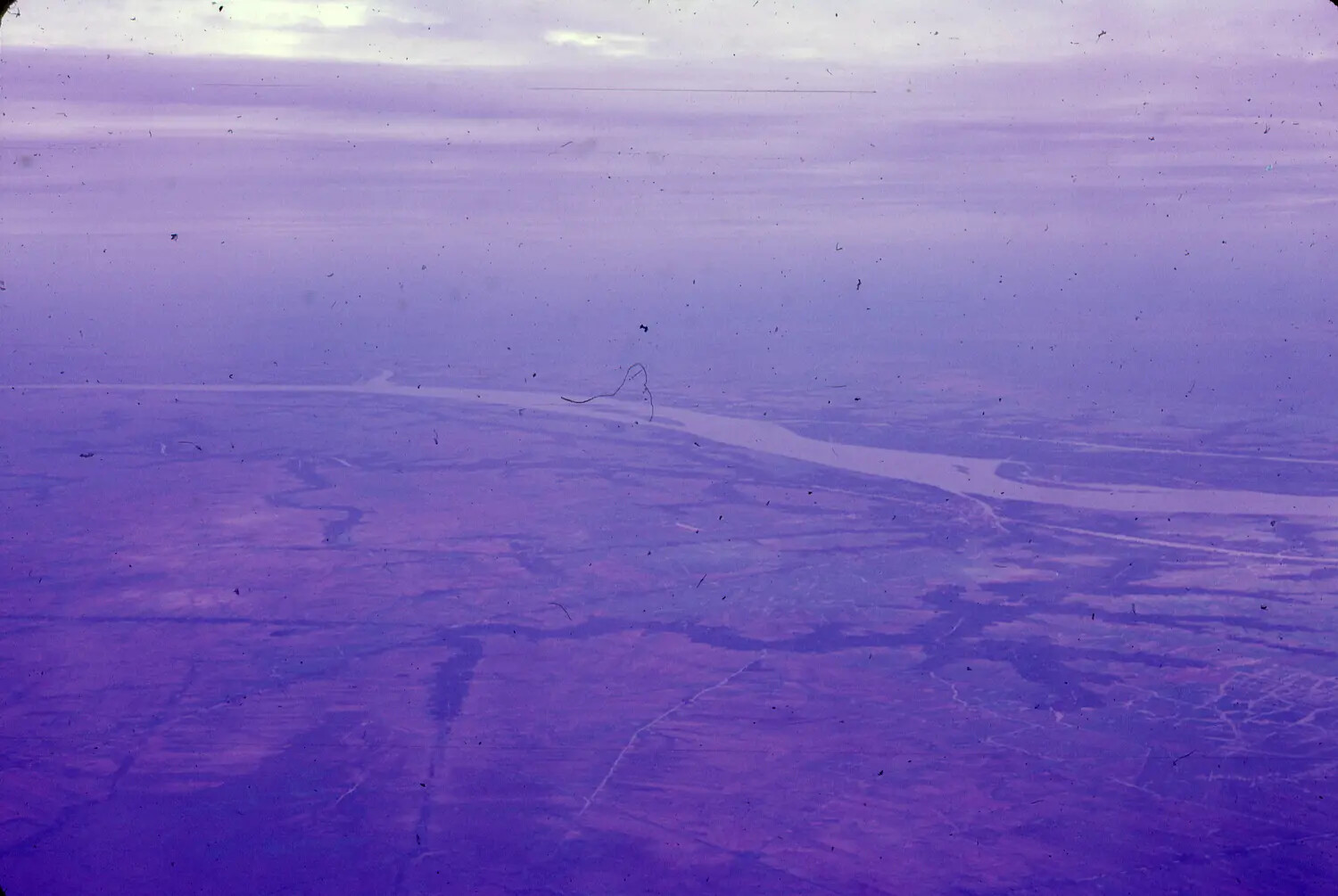 Aerial View of River Delta Terrain, South Vietnam, 1965 (3rd Tactical Fighter Wing Collection)