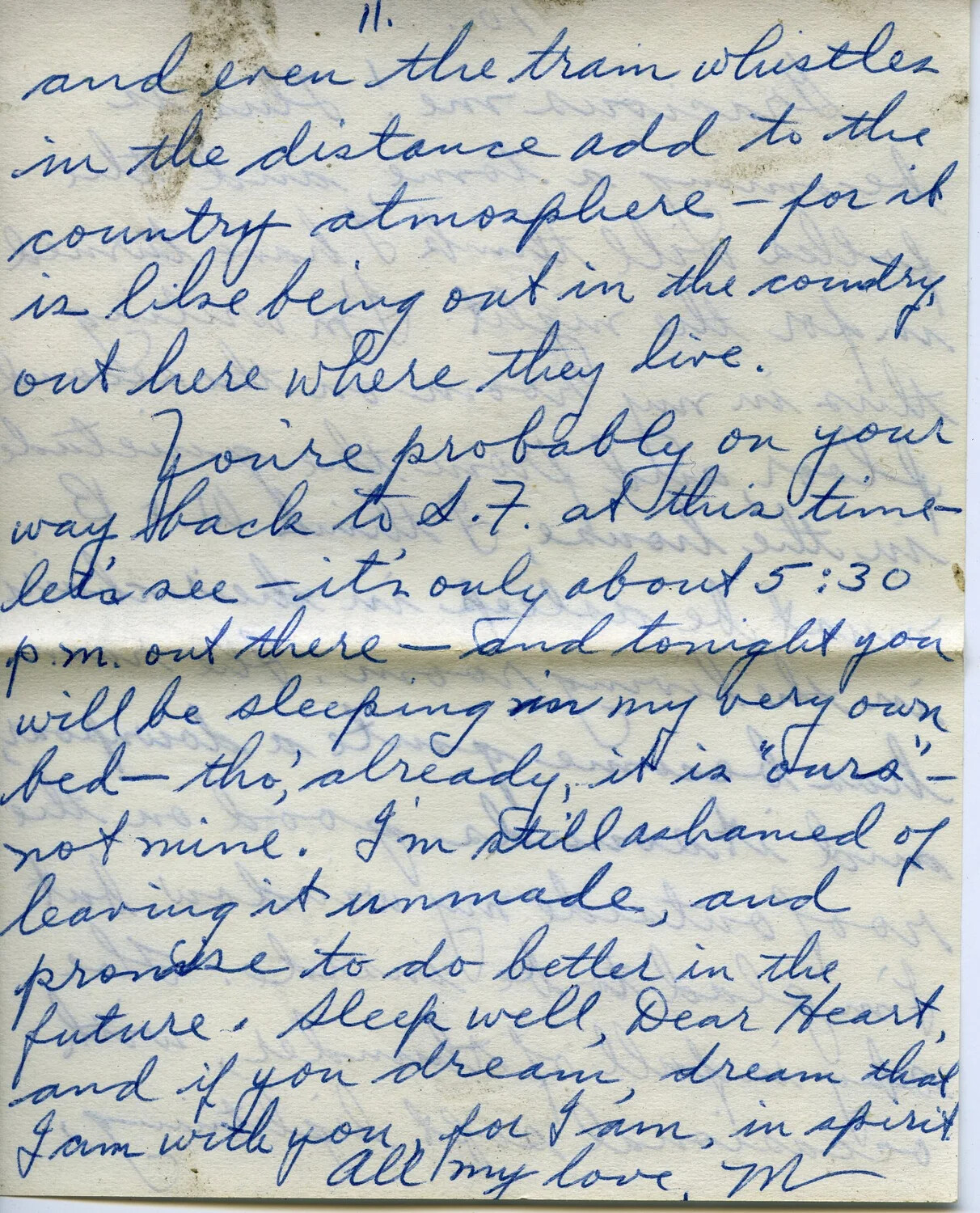 Handwritten Personal Letter, Page 11 - Wagener Correspondence Collection