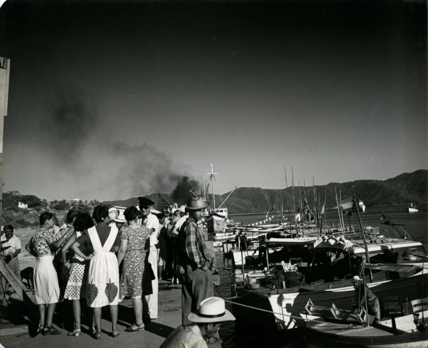 Marina and Fishing Fleet, Mexican Coastal Resort, 1949