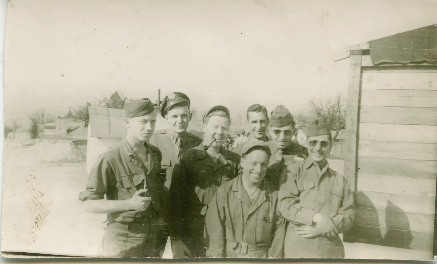 B-24 Liberator Bomber Crew Group Portrait, 1944, WWII Army Air Forces