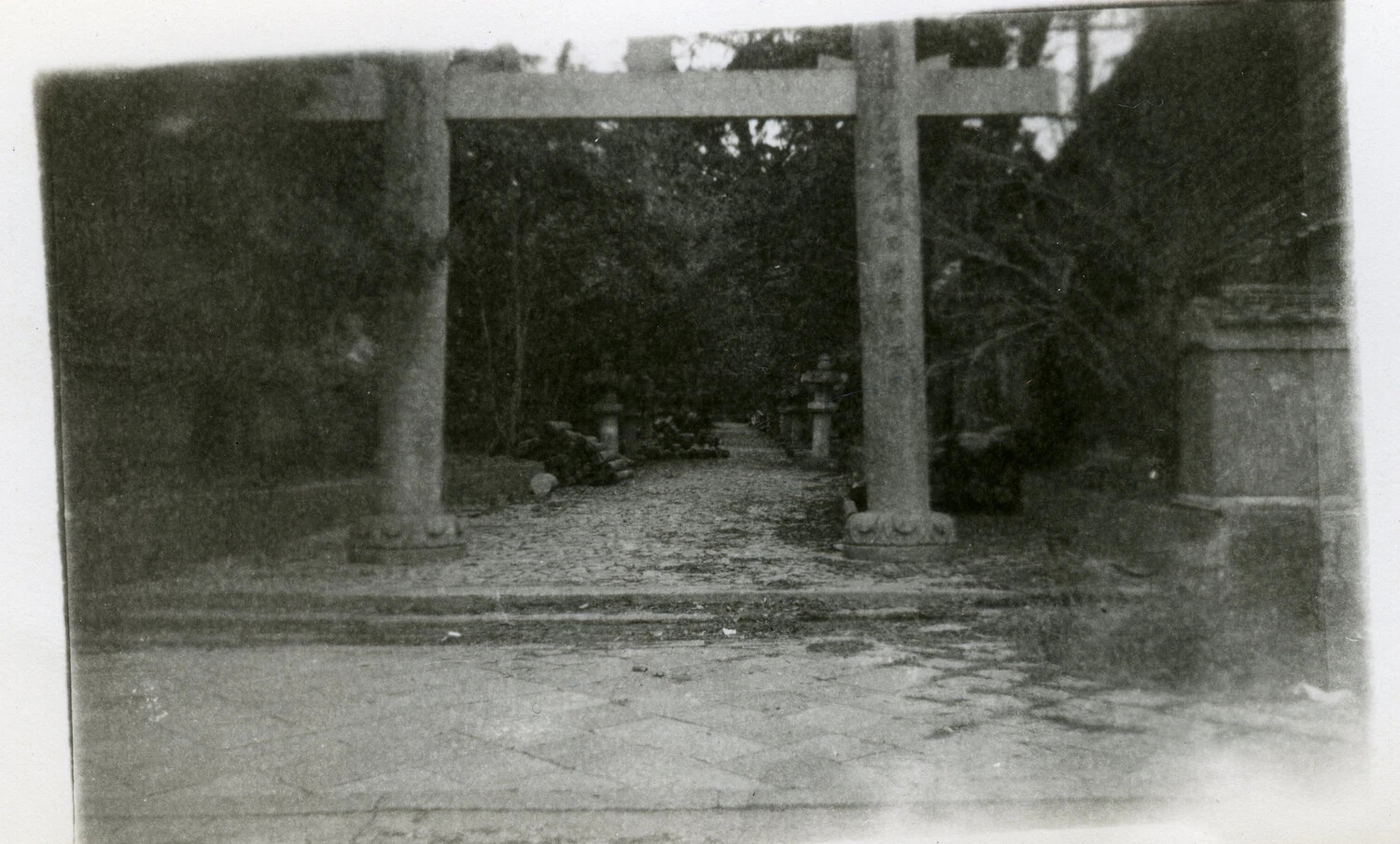 Torii Gate and Shrine Approach, Occupied Japan