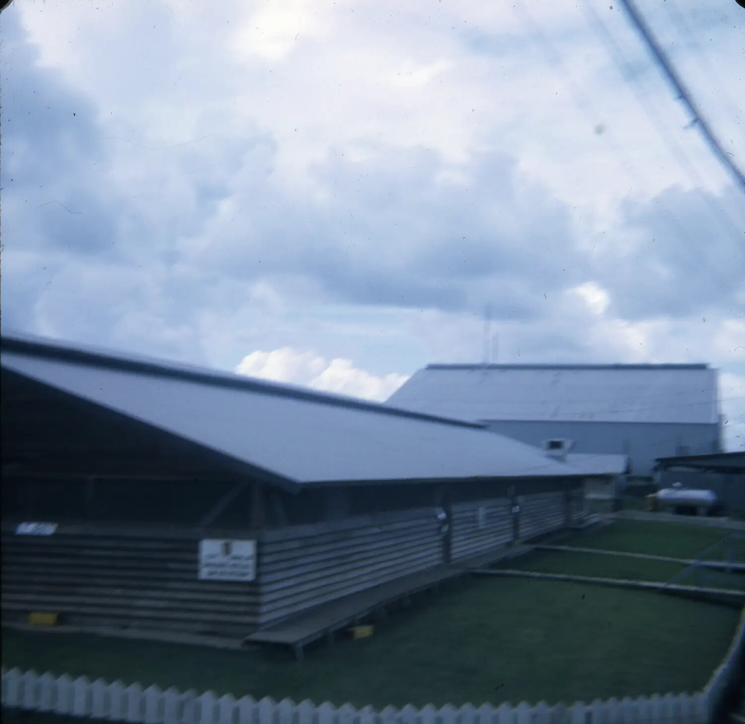 Sports Field and Grandstand at Military Installation, Vietnam War Era