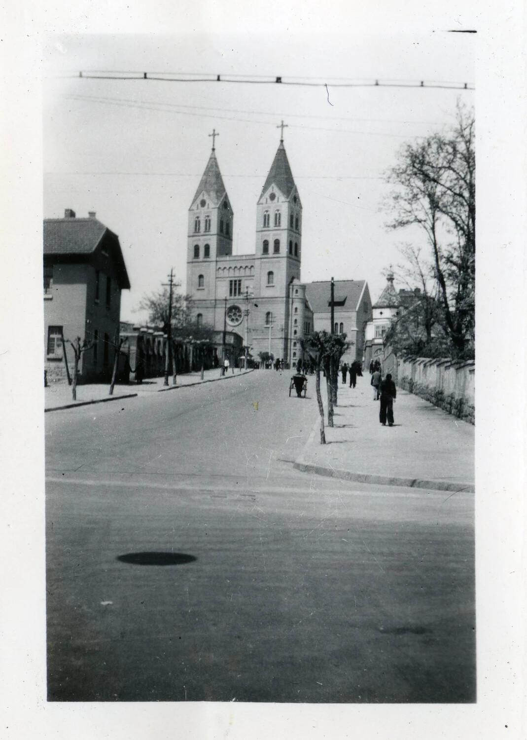 Twin-Spired Cathedral and City Street, Western Pacific Naval Air Transport Squadron Album