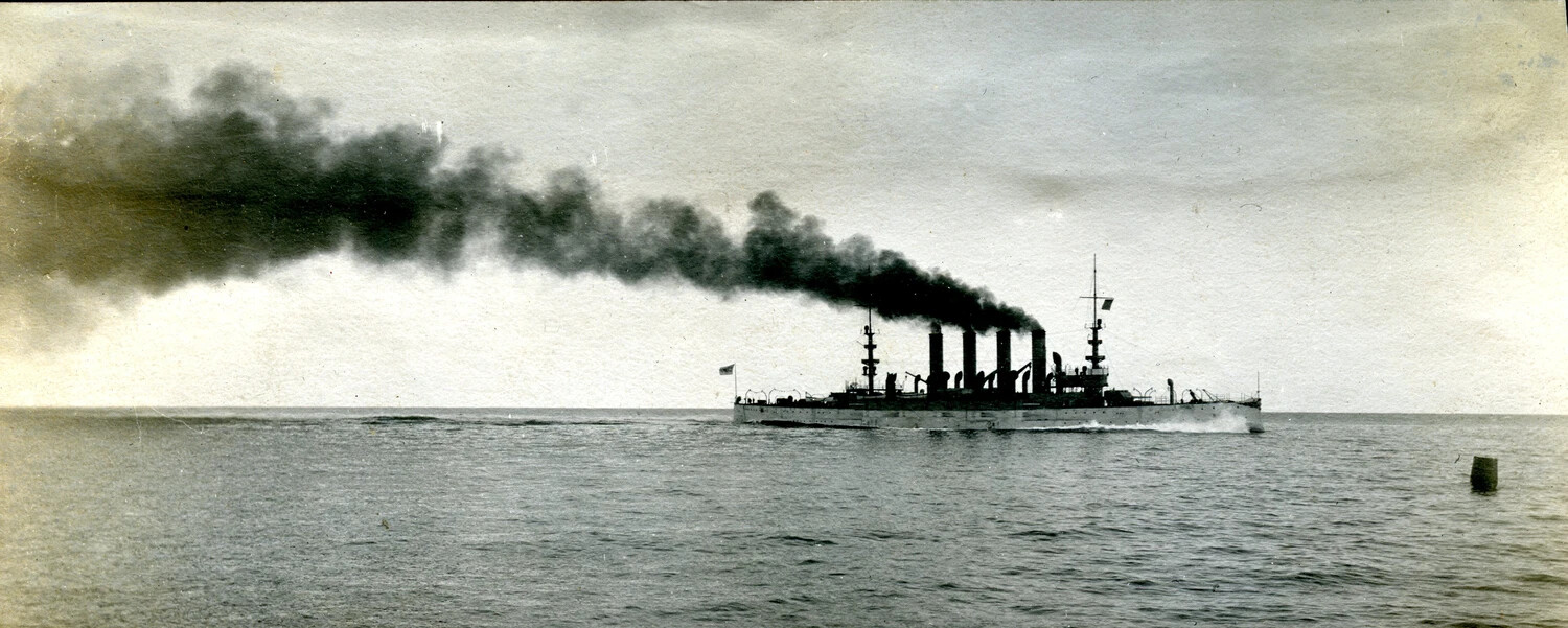 USS Colorado (ACR-7) Underway During Builder's Trials, October 1904