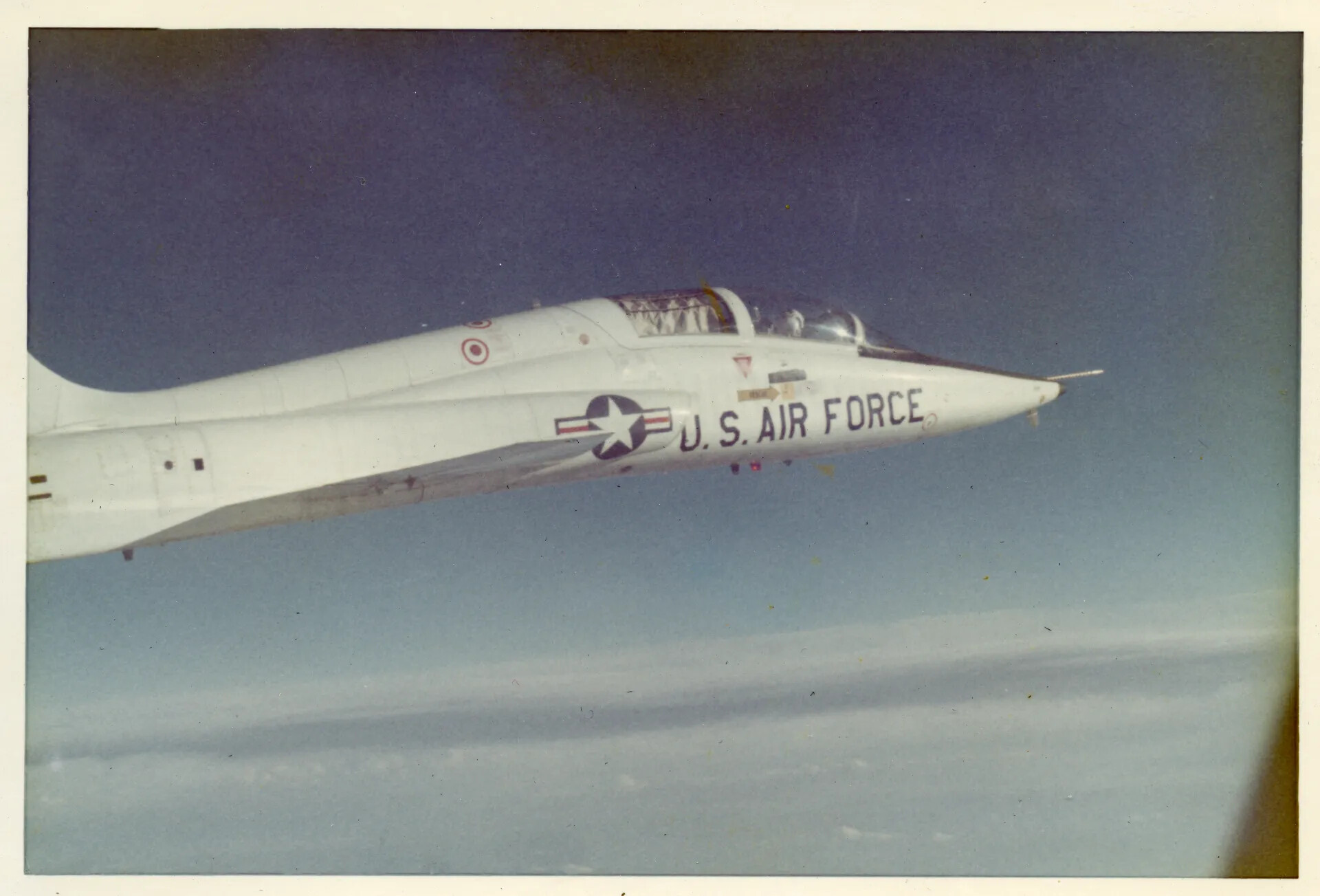 USAF Northrop T-38 Talon Jet Trainer in Flight, Air Training Command