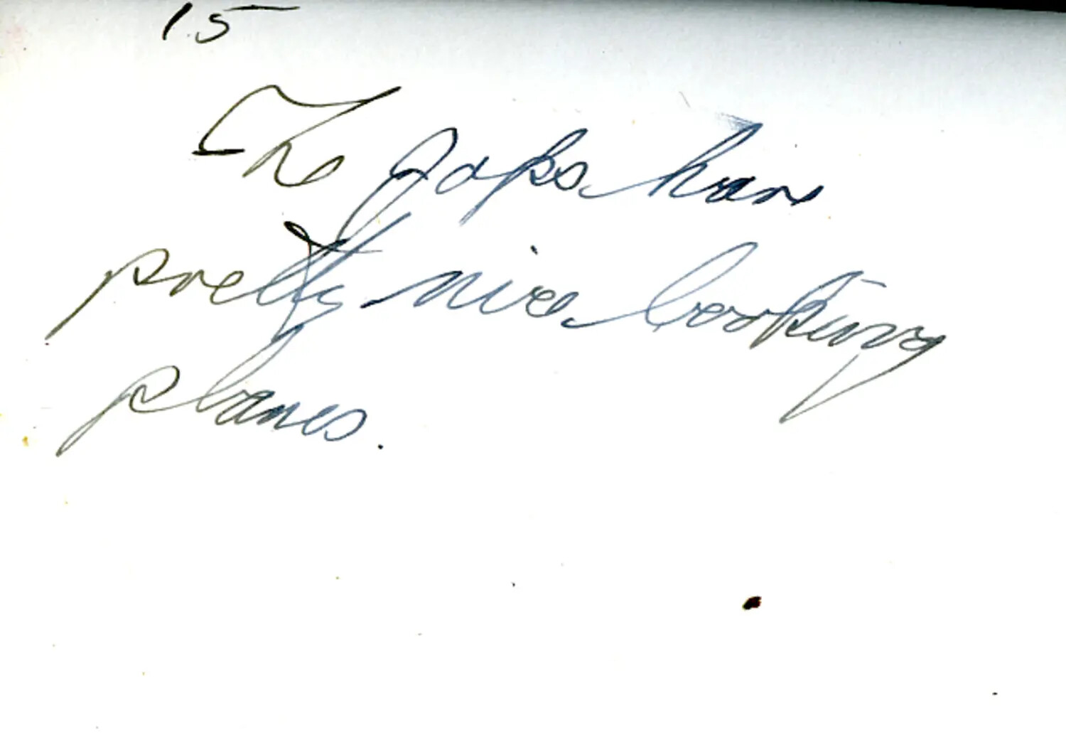 Handwritten Album Caption, Page 15, 'The Japanese Pretty Nice Looking Planes,' WWII China Burma Theater Archive