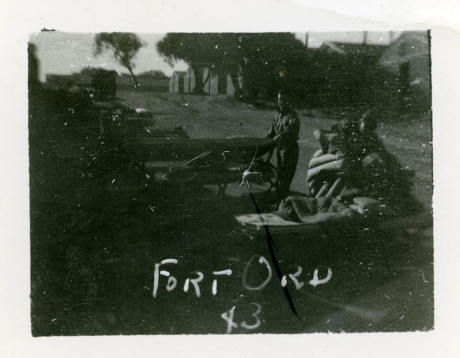 Soldier with Field Gear at Fort Ord, California, 1943