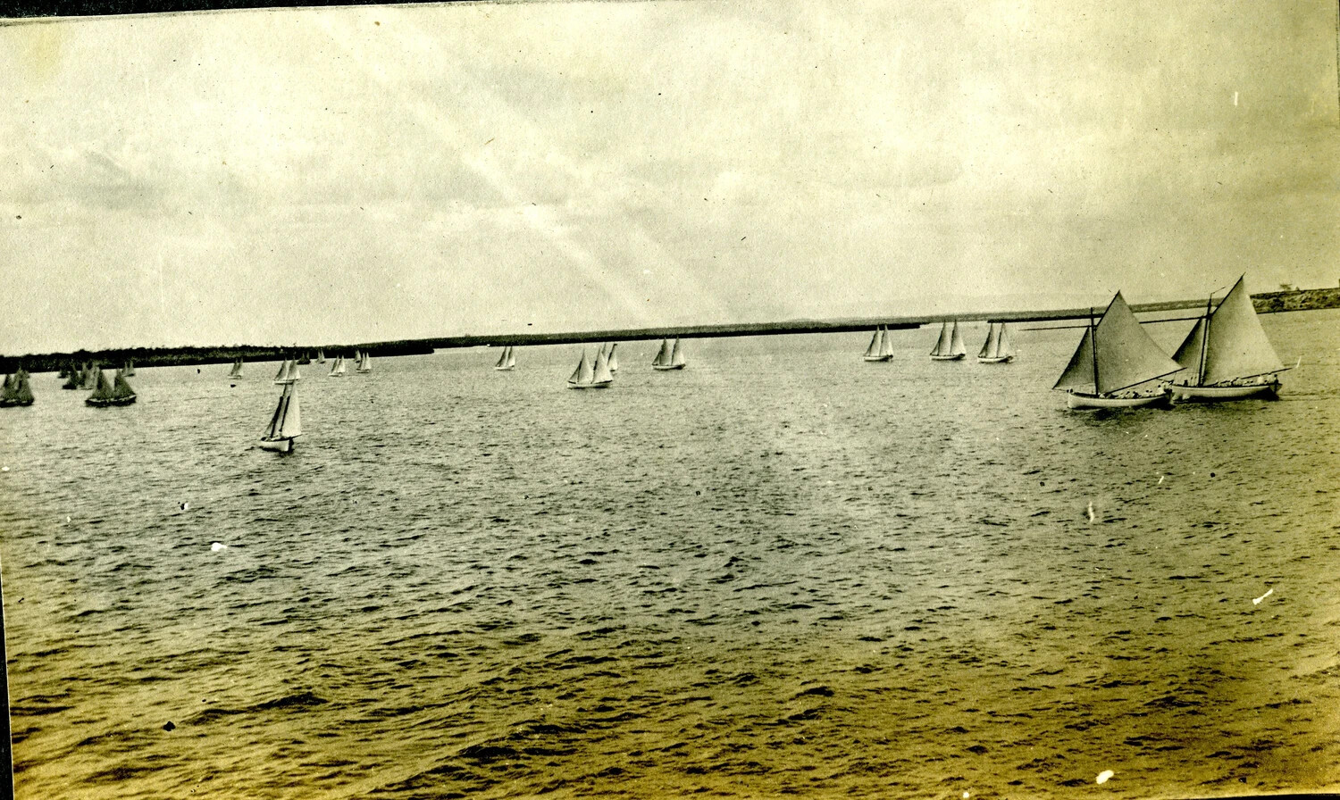 Panoramic View of Sailing Regatta, Guantanamo Bay, Cuba